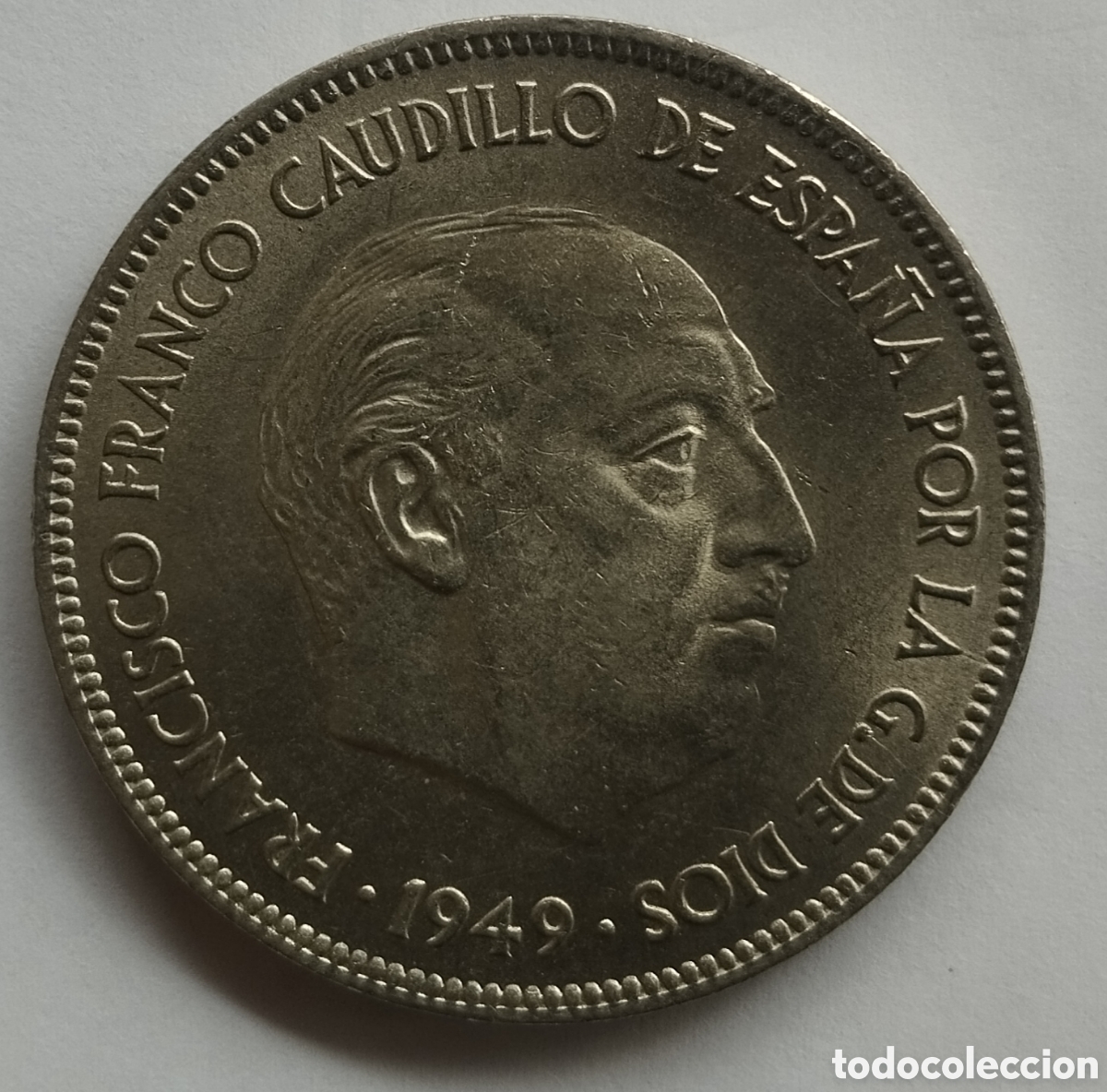 Monedas Franco: MONEDA DE 5 PESETAS FRANCO 1949 ESTRELLA 50 (FOTO) ESTUPENDA