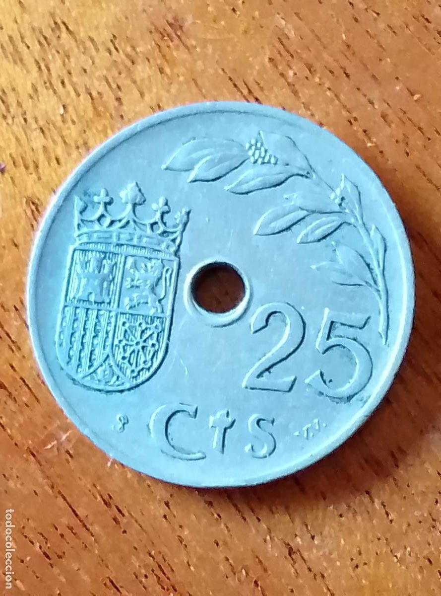 Monedas Franco: 25 c&eacute;ntimos 1937. EBC - Foto 2