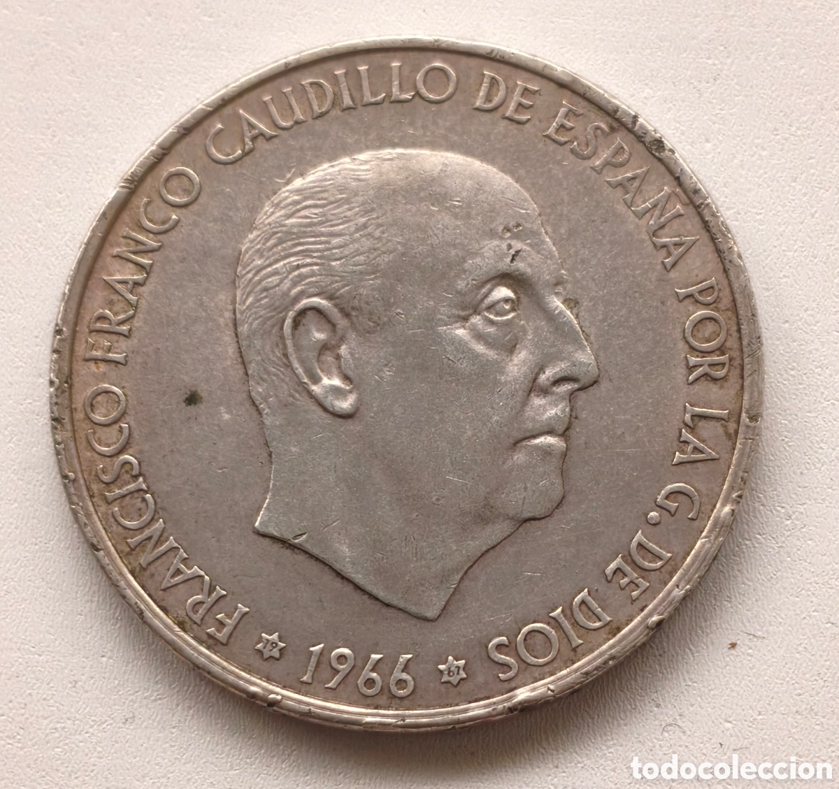 Monedas Franco: 100 PESETAS ESPA&Ntilde;A 1966 *19 *67 PLATA