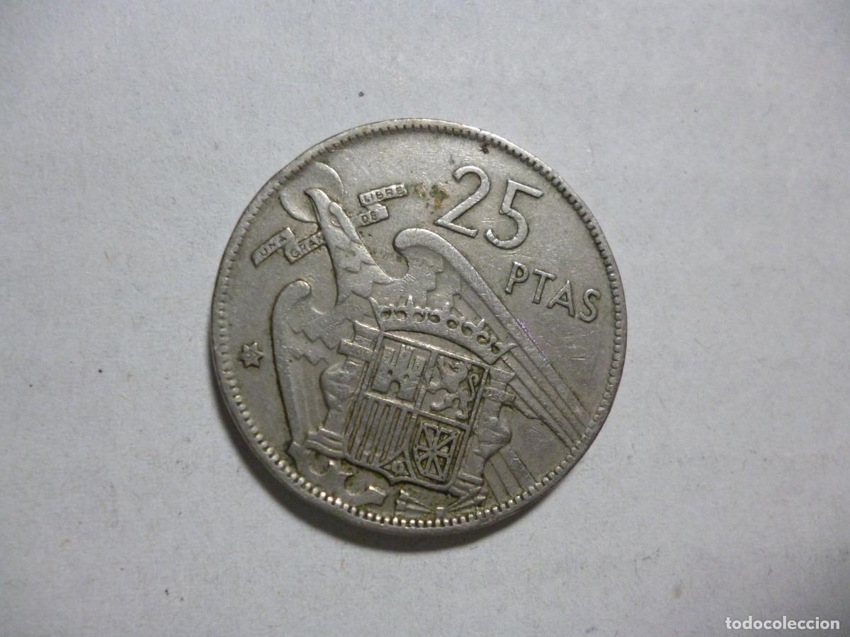 Monedas Franco: MONEDA 25PT DE 1957 *67