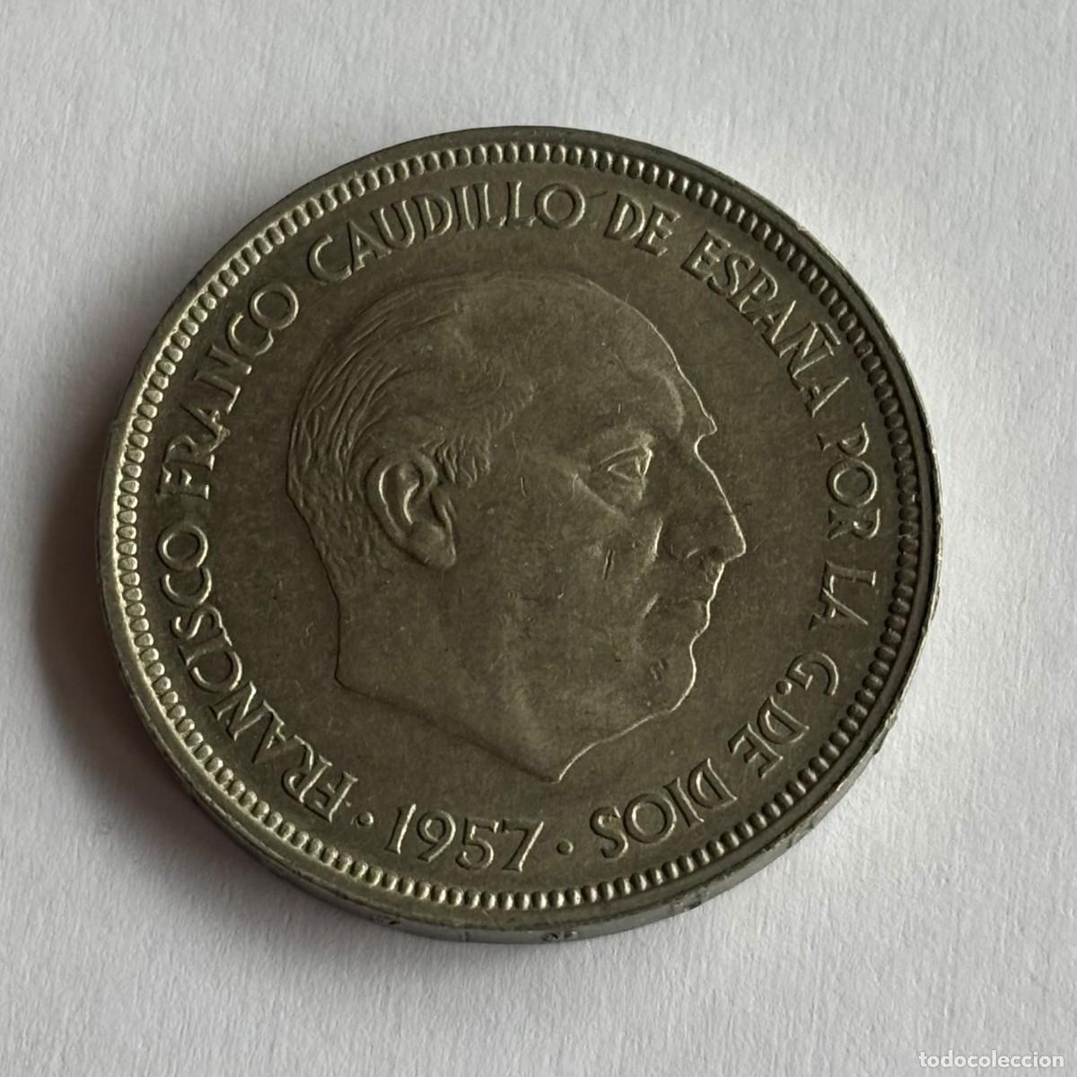 Monedas Franco: MONEDA DE 50 PESETAS FRANCO 1957 ESTRELLA 67 SC- PERFECTA