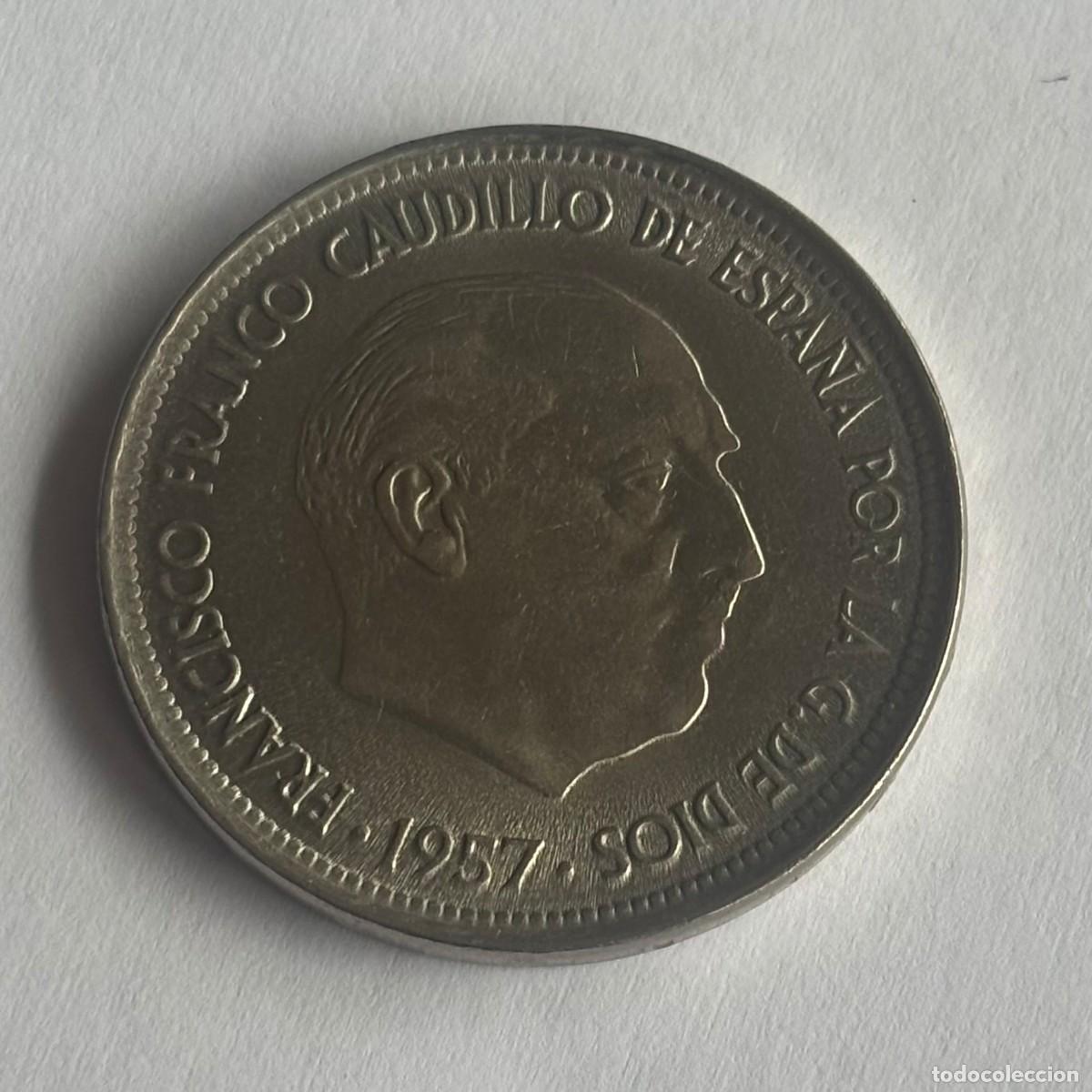 Monedas Franco: MONEDA DE 50 PESETAS FRANCO 1957 ESTRELLA 58 SC- PERFECTA