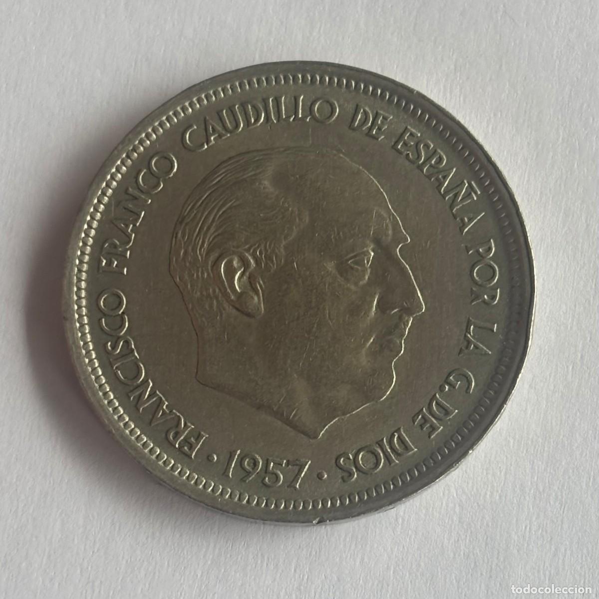 Monedas Franco: MONEDA DE 50 PESETAS FRANCO 1957 ESTRELLA 59 SC- PERFECTA