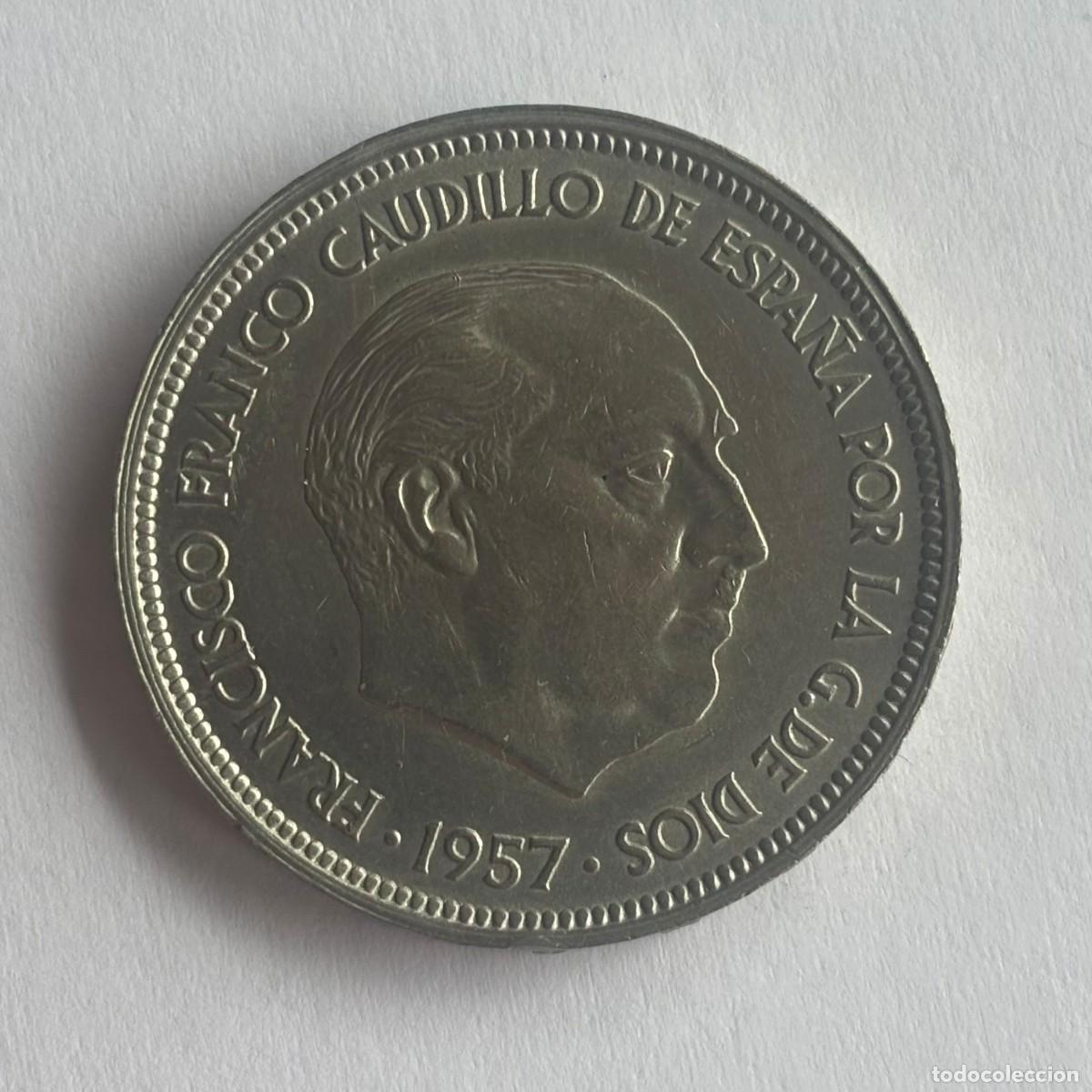 Monedas Franco: MONEDA DE 50 PESETAS FRANCO 1957 ESTRELLA 60 SC- PERFECTA