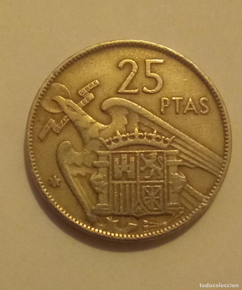 Monedas Franco: Moneda 25 pesetas de Franco de 1957