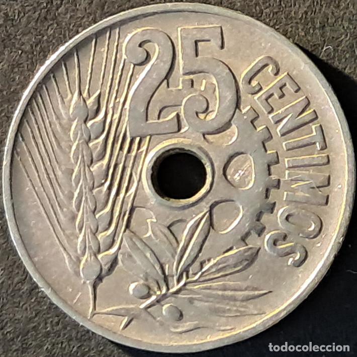 Monedas Franco: Espa&ntilde;a/Spain 25 c&eacute;ntimos 1934 KM#751 Segunda Rep&uacute;blica - Circulada