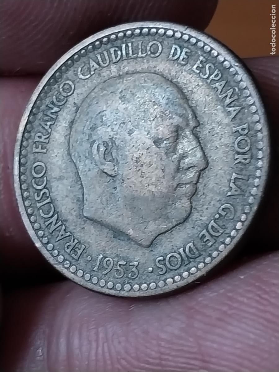Monedas Franco: PESETA 1947 ESTRELLAS ILEGIBLES ESTADO ESPA&Ntilde;OL MONEDA CIRCULADA ORIGINAL -..**..-