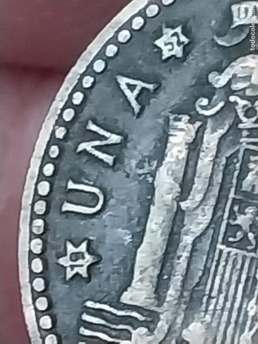 Monedas Franco: PESETA 1947 ESTRELLAS 19 52 ESTADO ESPA&Ntilde;OL MONEDA CIRCULADA ORIGINAL -.**..-.._**