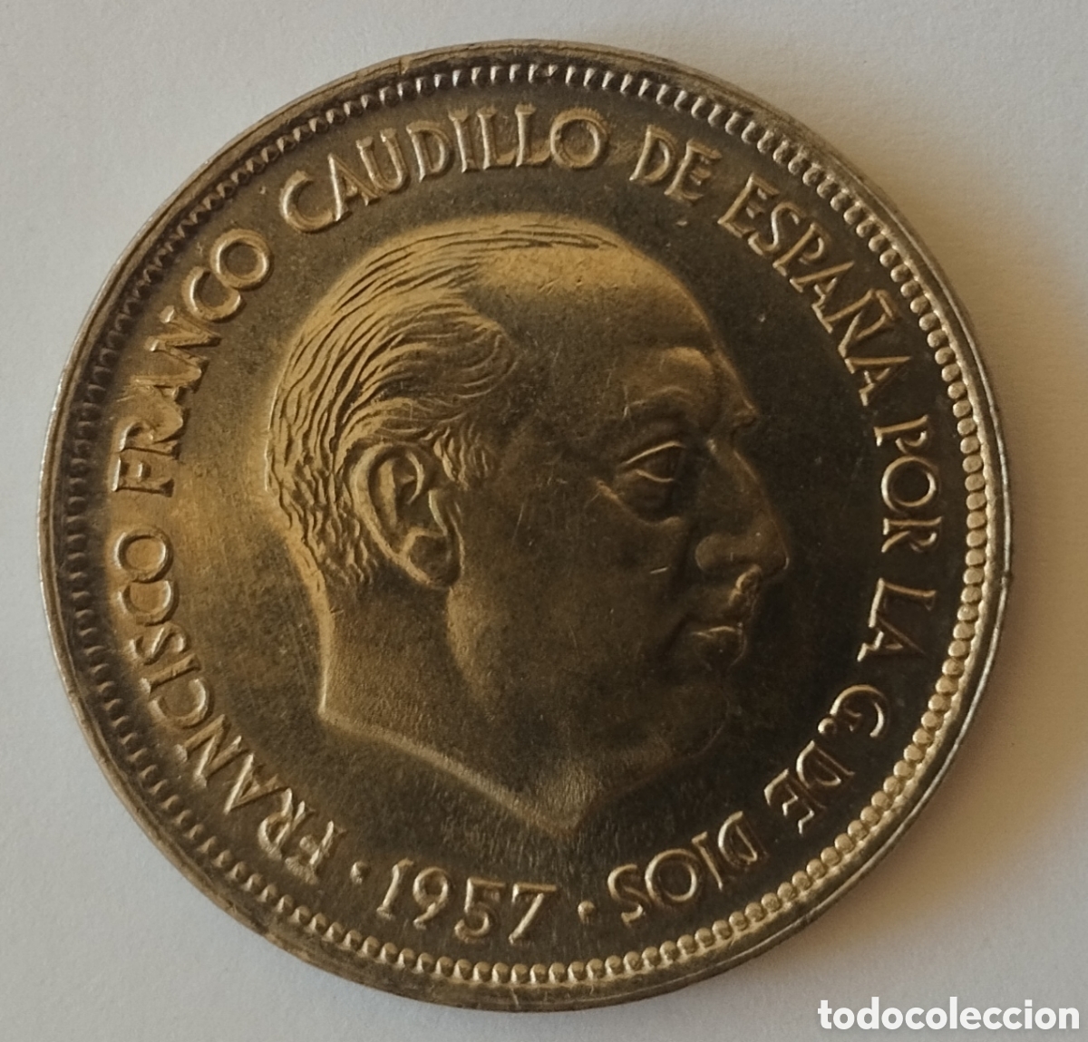 Monedas Franco: MONEDA DE 25 PESETAS FRANCO 1957 ESTRELLA 73 SIN CIRCULAR