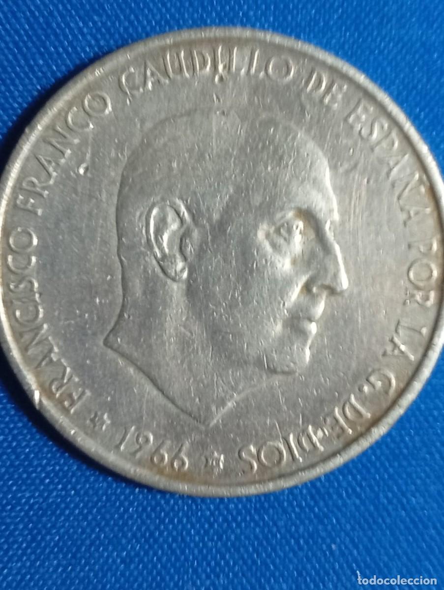 Monedas Franco: Moneda plata de 100 Ptas Franco 1966 estr.19*66*