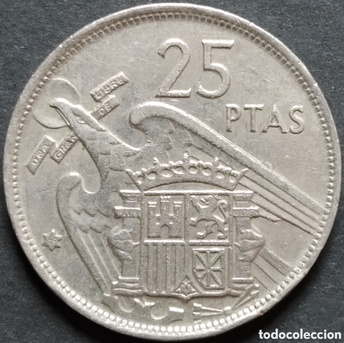 Monedas Franco: MONEDA - ESPA&Ntilde;A 25 PESETAS 1957 (*69)