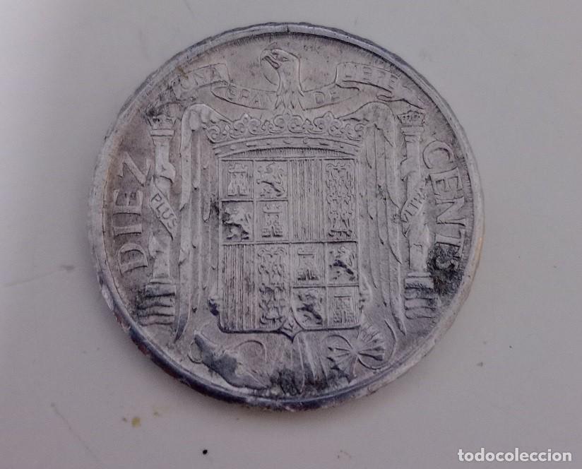 Monedas Franco: Moneda Espa&ntilde;a 10 centimos 1941 Franco SC brillo original