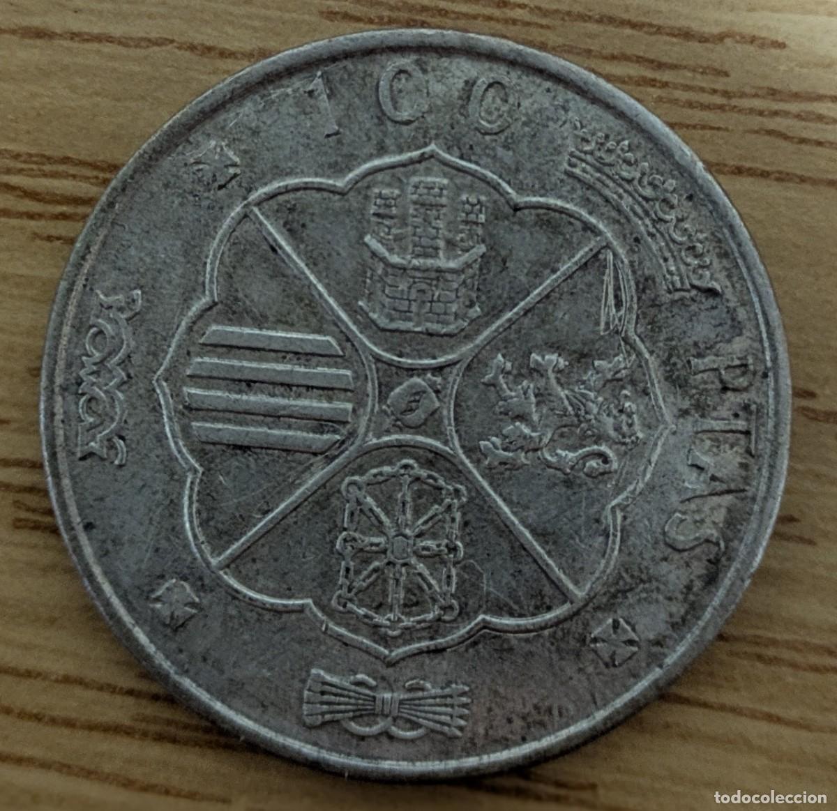 Monedas Franco: Moneda 100 de plata de 1966 estrella 67