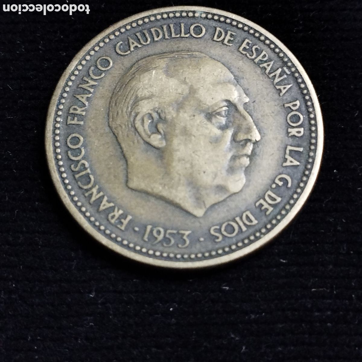 Monedas Franco: Moneda 2'50 pesetas. 1953 *56. Estado Espa&ntilde;ol. BC