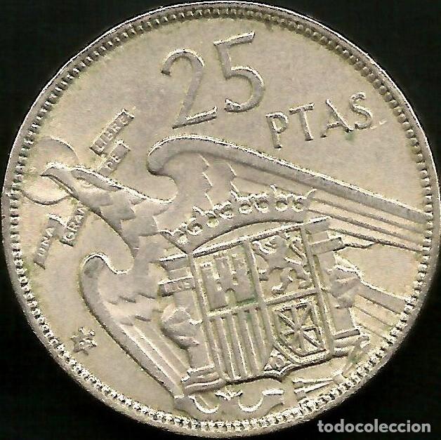 Monedas Franco: ESPA&Ntilde;A 1957*65 - 25 PESETAS - KM 787 - CIRCULADA