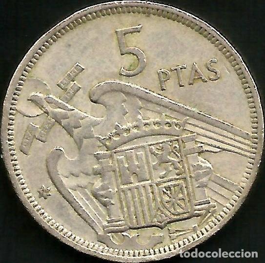 Monedas Franco: ESPA&Ntilde;A 1957 *74 - 5 PESETAS - KM 786 - CIRCULADA