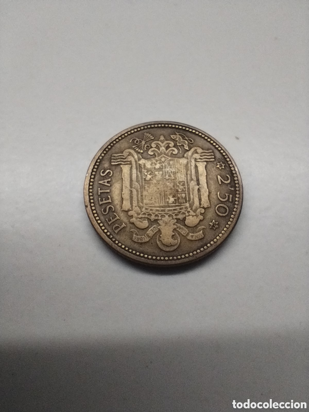 Monedas Franco: Moneda 2'5 pesetas 1953