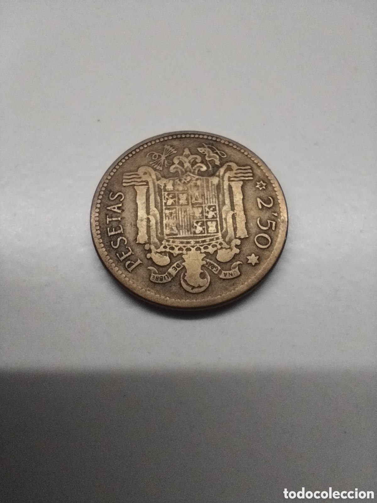 Monedas Franco: Moneda 2'5 pesetas 1953
