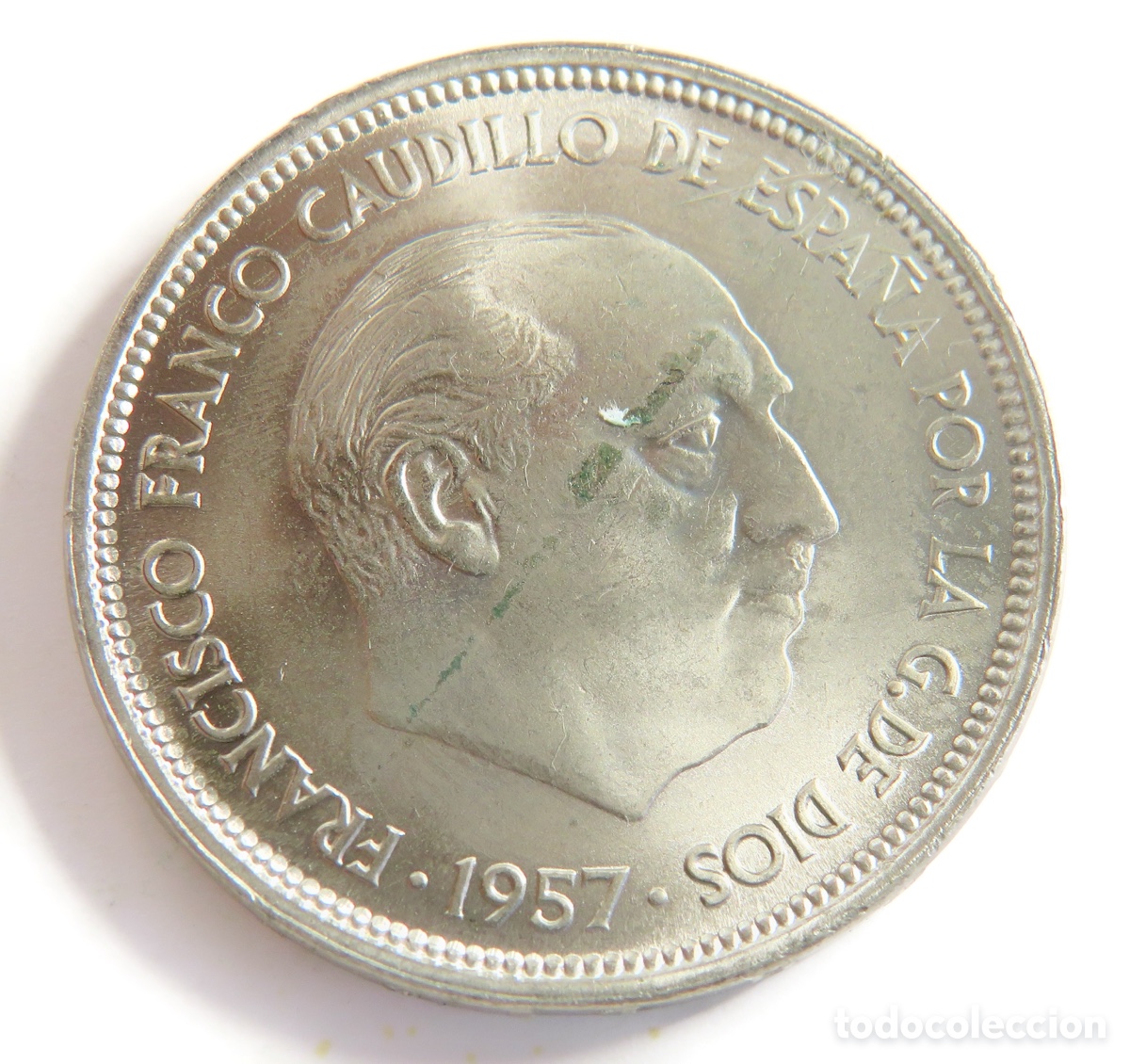 Monedas Franco: Moneda de 50 Pesetas 1957 59 Franco SIN CIRCULAR .Estado Espa&ntilde;ol