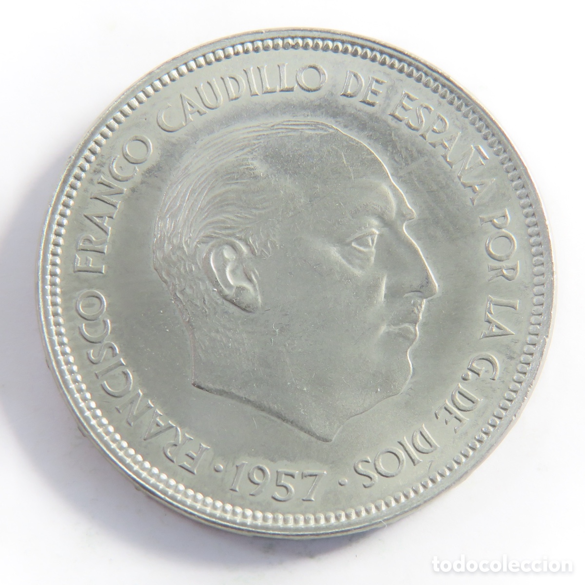 Monedas Franco: 25 Pesetas 1957 *68 Franco Sin Circular Moneda Espa&ntilde;ola