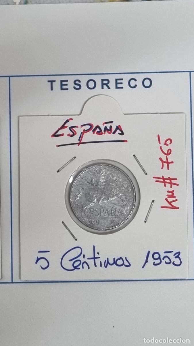 Monedas Franco: ESPA&Ntilde;A: MONEDAS DE 5 C&Eacute;NTIMOS 1953 - KM#765 - Ref.: 002