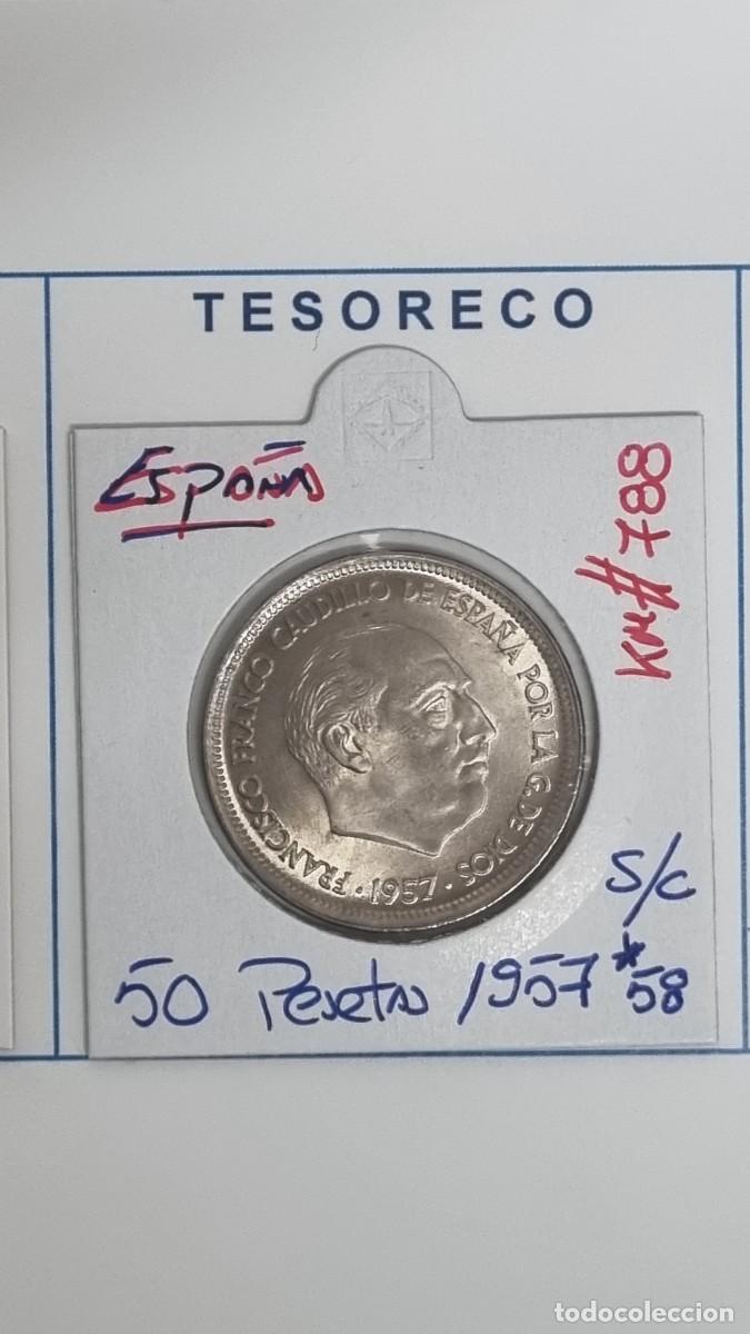 Monedas Franco: ESPA&Ntilde;A: MONEDAS DE 50 PESETAS 1957*58 S/C - KM#788 - Ref.: 003
