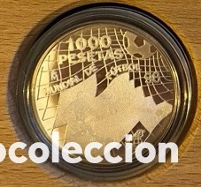 Franco Coins: Espa&ntilde;a 1.000 Pesetas 1998 Mundial F&uacute;tbol PROOF