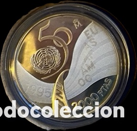 Franco Coins: ESPA&Ntilde;A 2000 PESETAS 1995 50 ANIVERSARIO DE LA ONU