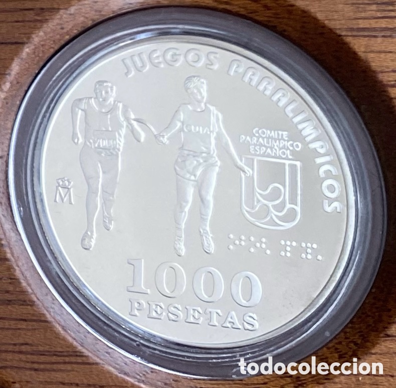 Monedas Franco: 1.000 pesetas &ndash; Juegos Paral&iacute;mpicos Atletismo ciegos &ndash; 2000 &ndash; Plata Proof &ndash; FNMT