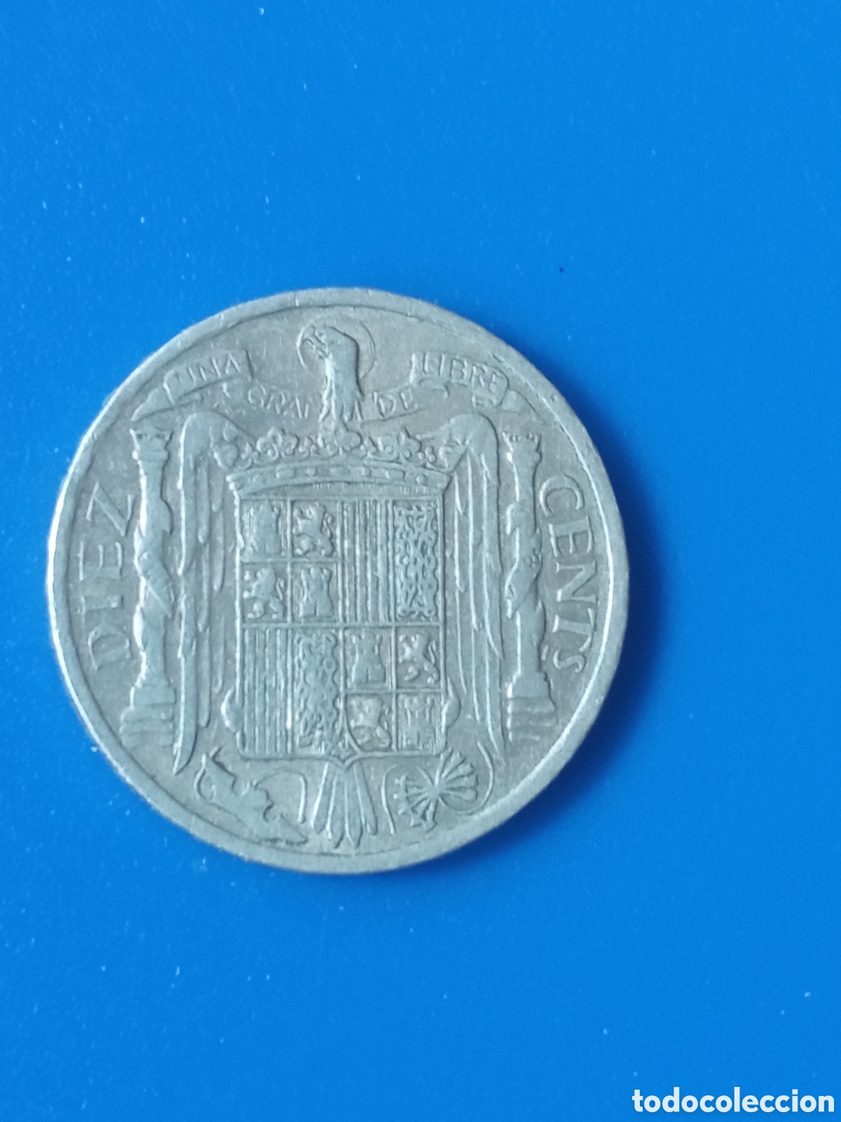 Monedas Franco: Moneda de 10 c&eacute;ntimos de 1953 - Foto 2