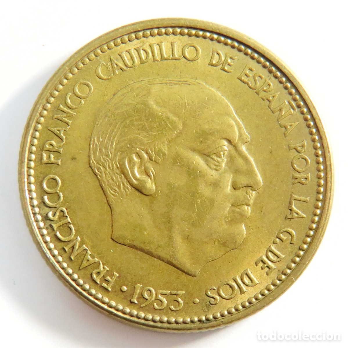 Monedas Franco: Moneda de 2,50 Pesetas 1953 56 SC Sin Circular Franco Estado Espectacular