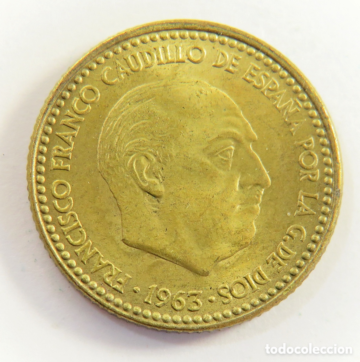 Monedas Franco: Moneda de 1 Peseta 1966 *66 Sin Circular ,Franco Excelente
