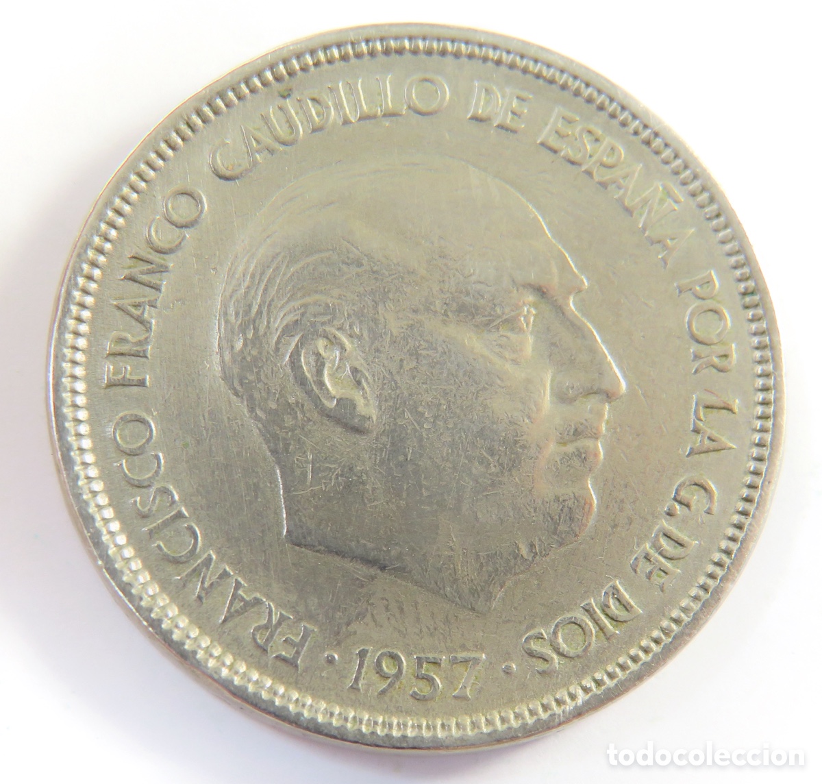 Monedas Franco: Moneda de 25 Pesetas 1957 *61 MBC Franco