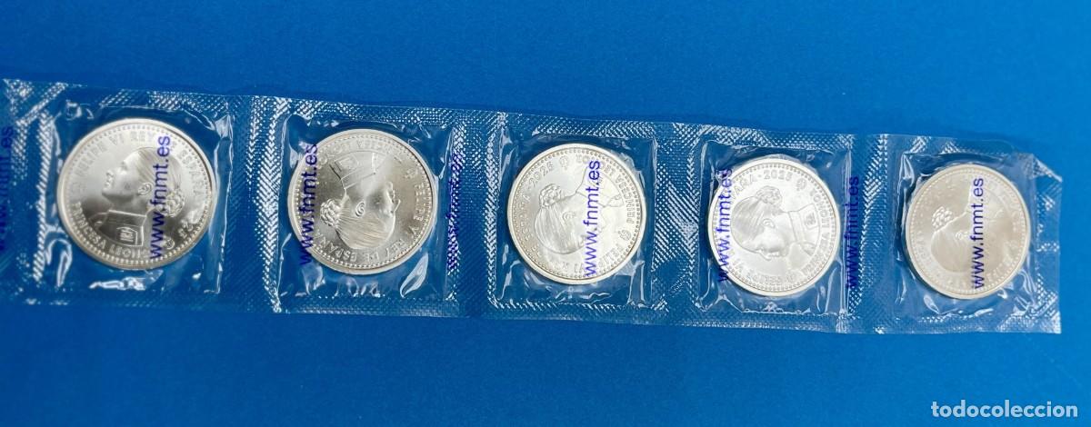 Monedas Franco: Lote de 5 monedas de plata de 40 euros.