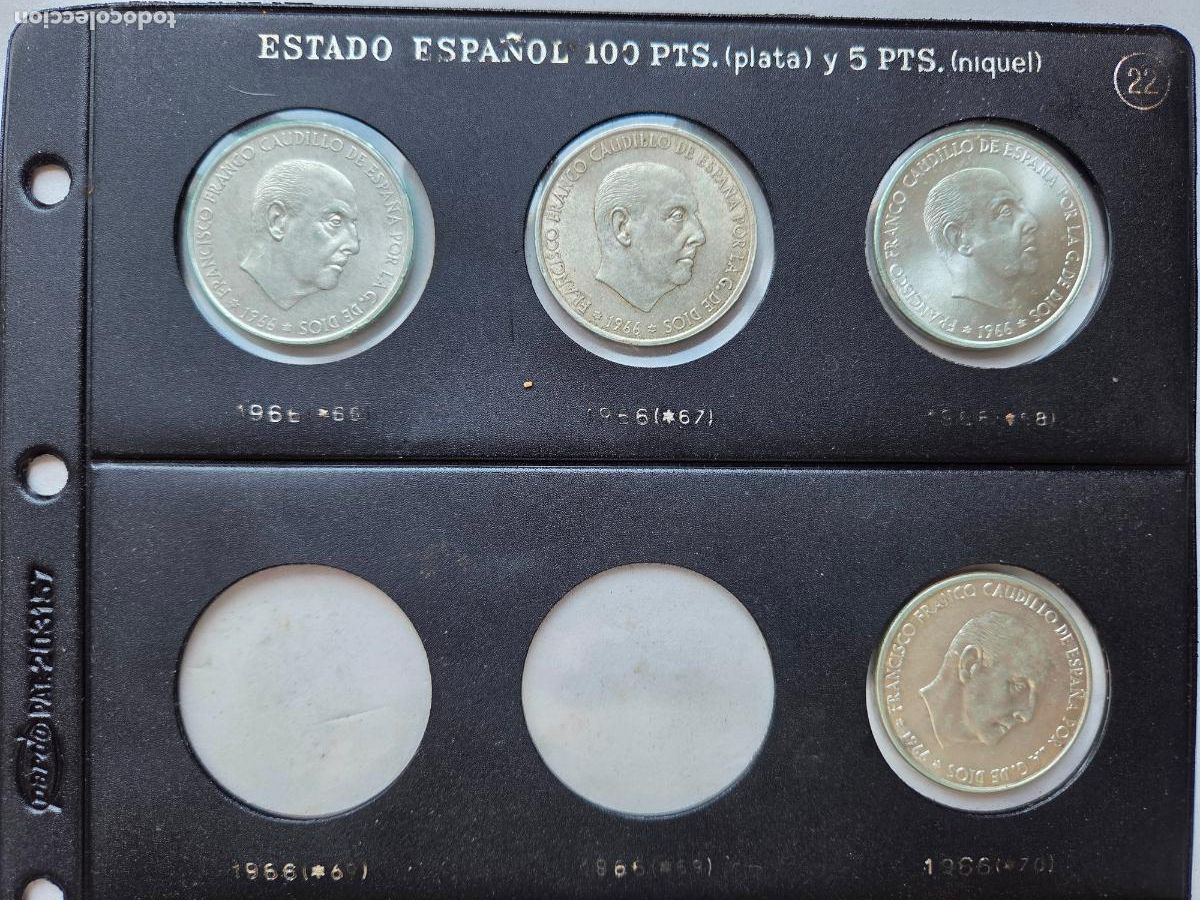 Monedas Franco: 100 PESETAS FRANCO PLATA COLECCION 1966 * 66*67*68*70