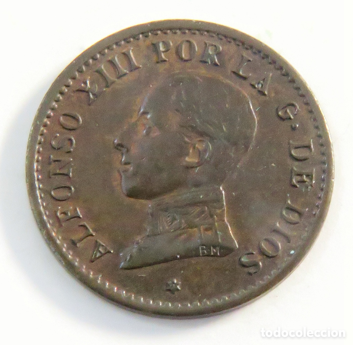 Monete Franco: 1 C&eacute;ntimo 1912 *2 PC-V EBC-MBC+ Alfonso XIII Excelente Conservaci&oacute;n