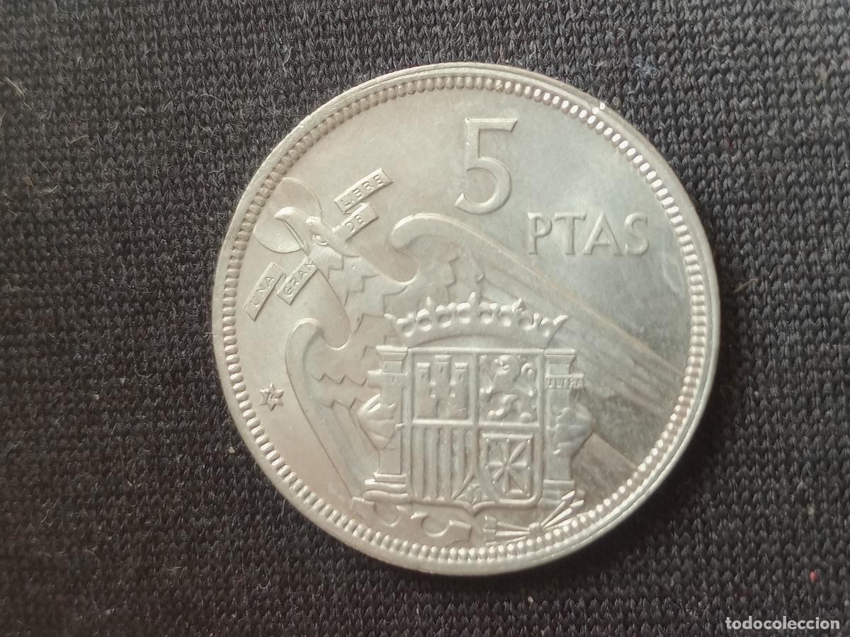 Monedas Franco: Espa&ntilde;a. 5 pesetas 1957 * 74 SC BRILLO ORIGINAL