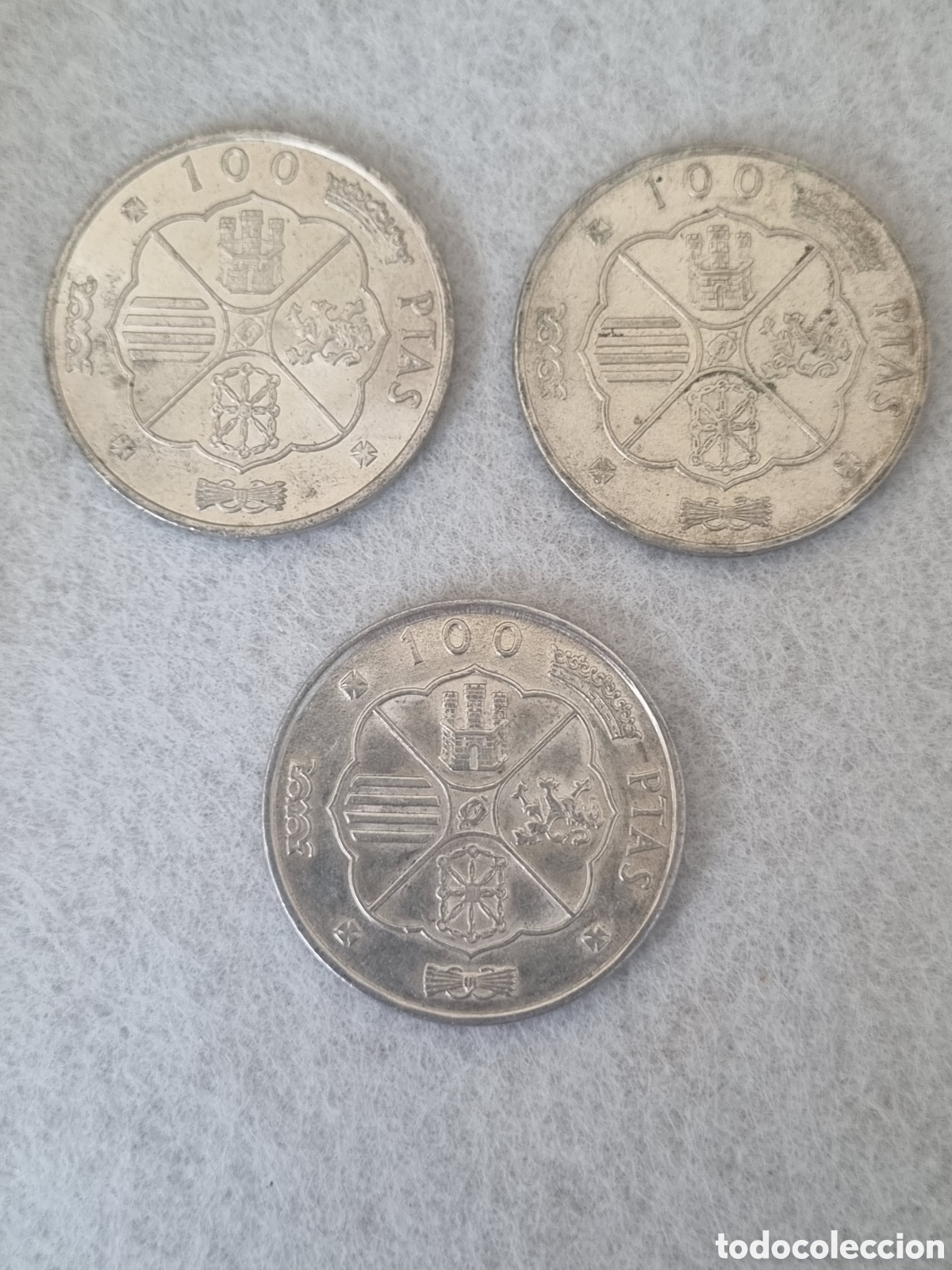 M&uuml;nzen unter Franco: Monedas de 100 Pts de Franco 1966