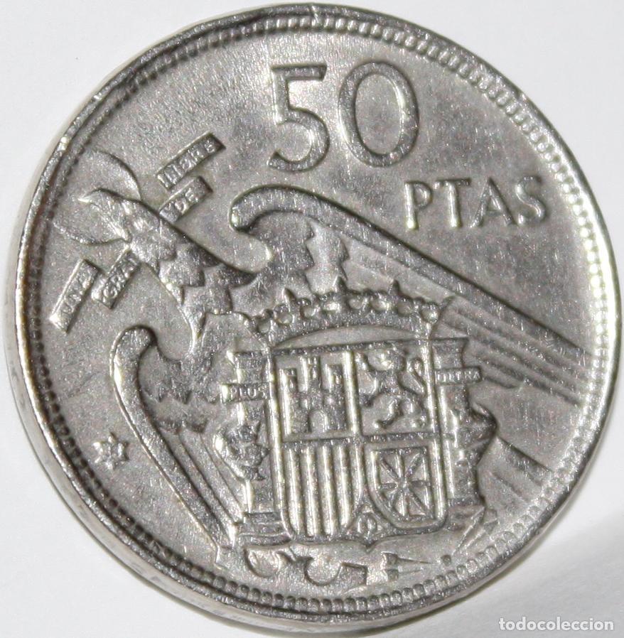 Monedas Franco: Moneda de 50 Pesetas de 1957 58