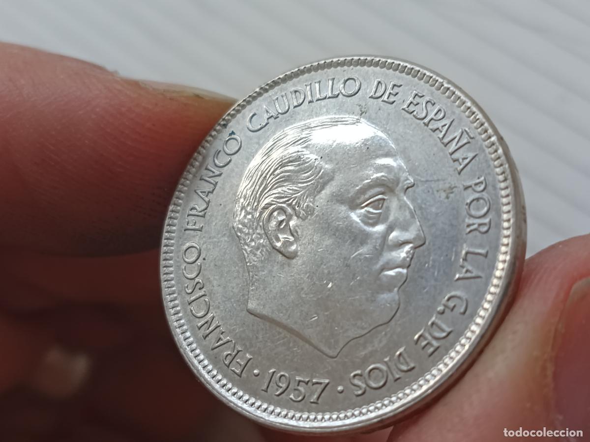 Monedas Franco: 25 PESETAS 1957 *75 SC - Foto 2