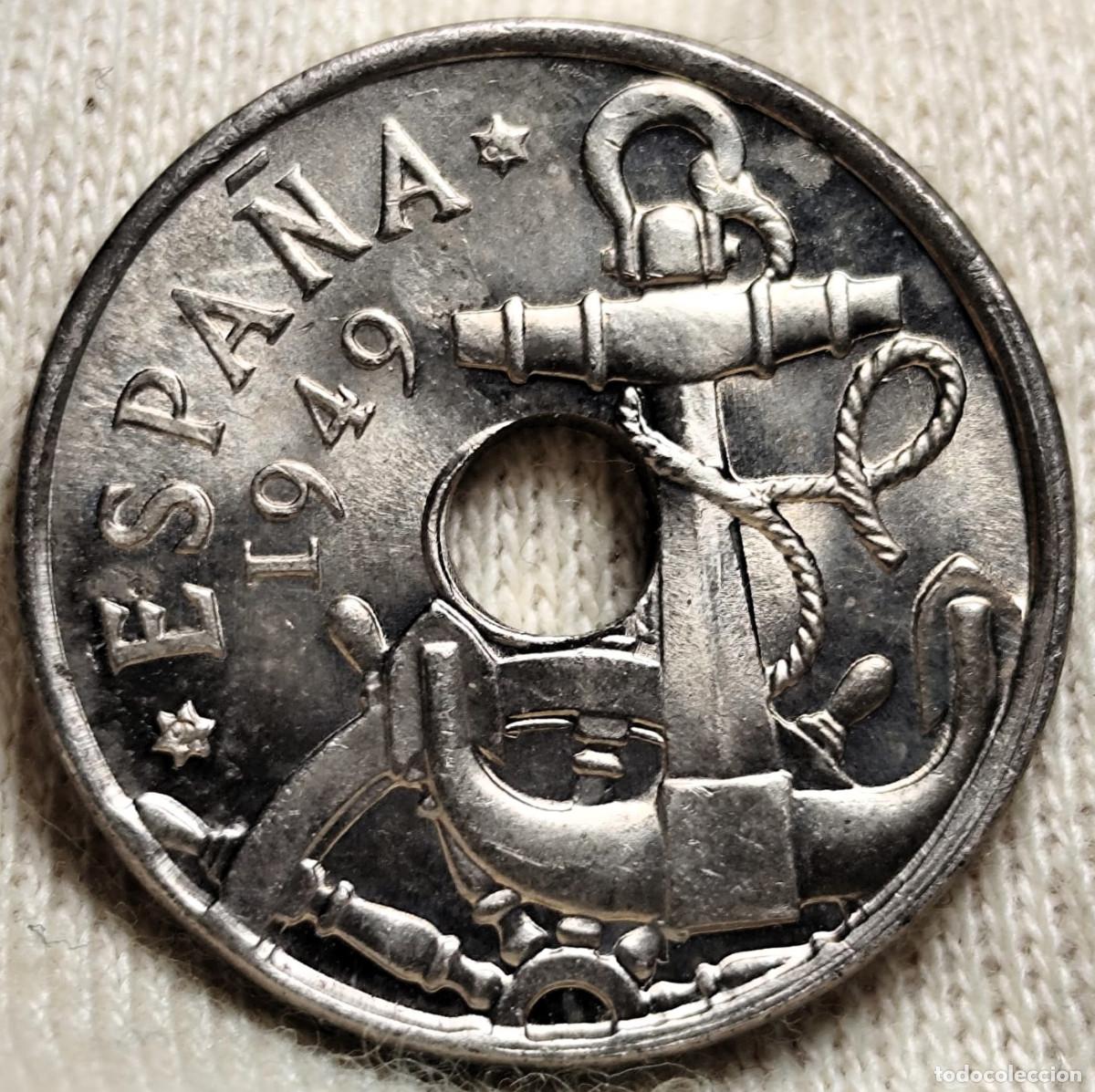 Franco Coins: Espa&ntilde;a; 50 C&eacute;ntimos del a&ntilde;o 1949*19-62 Estado Espa&ntilde;ol. Sin Circular Lote 1925