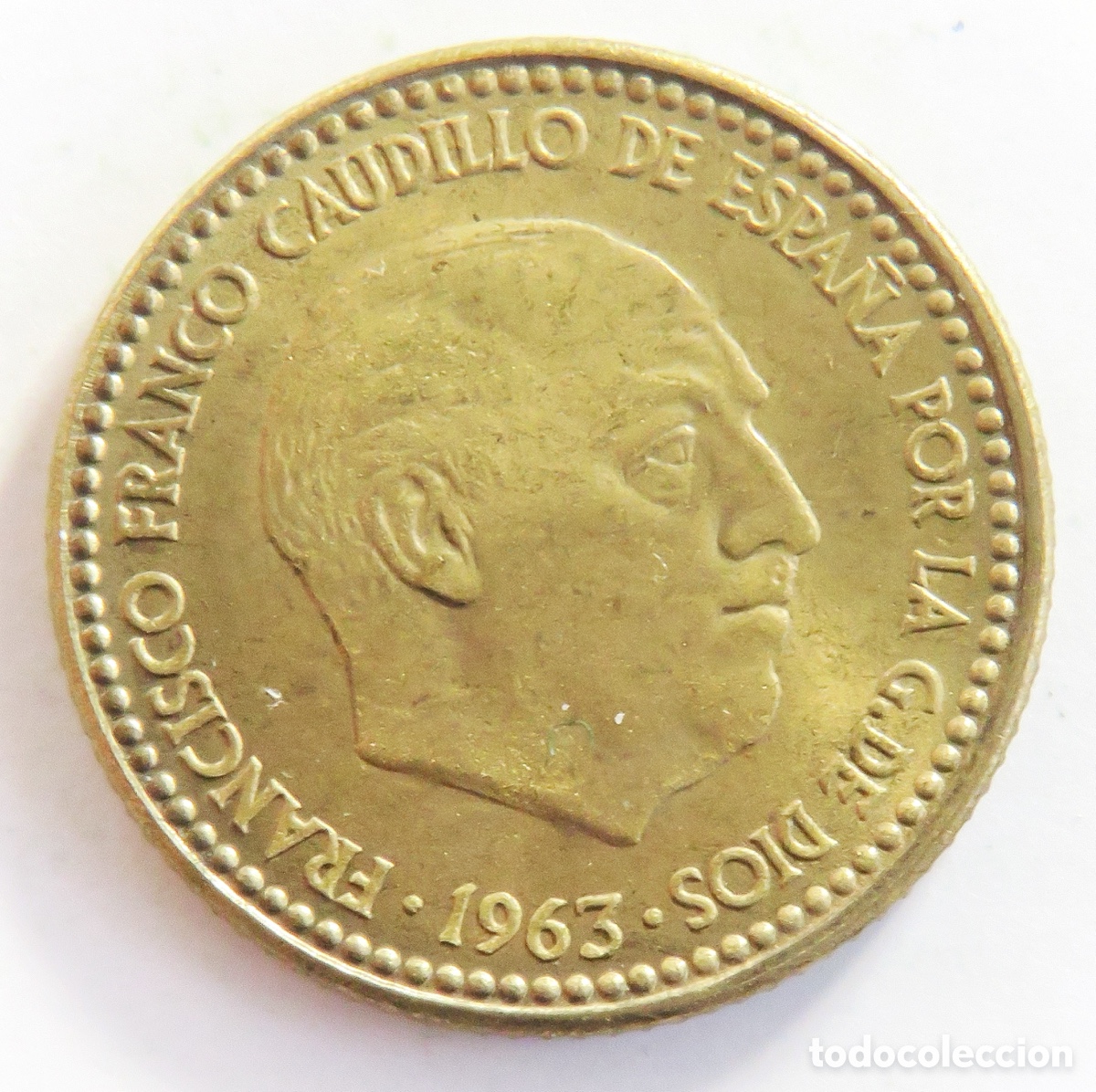 Monete Franco: Moneda de 1 Peseta 1963 *65 Sin Circular SC Franco Espa&ntilde;a