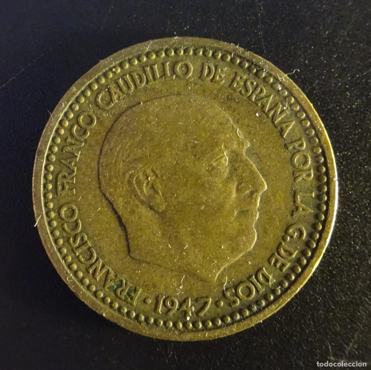 Monedas Franco: ESPA&Ntilde;A 1 PESETA 1947 * 19-51