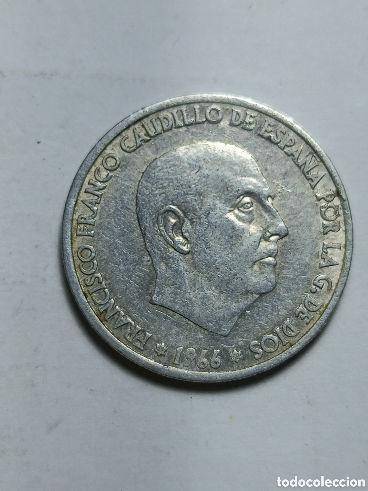 Monedas Franco: Moneda de 50 centimos 1966 - Foto 2