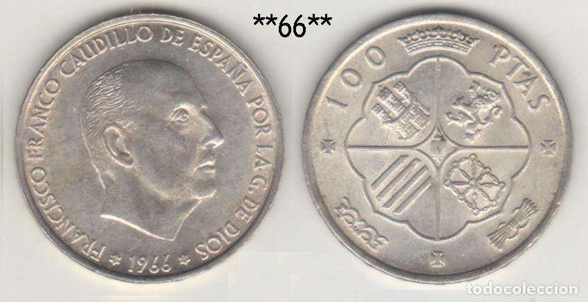Monnaies Franco: ESPA&Ntilde;A - 100 PESETAS - 1966 - *66* - PLATA - NO CIRCULADA