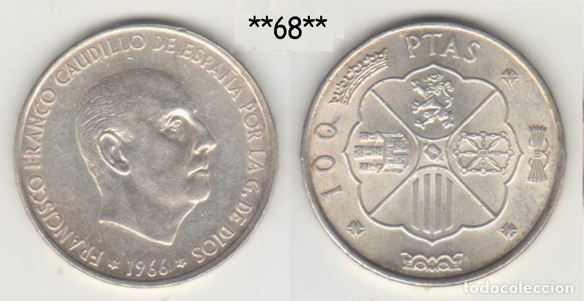 Monedas Franco: ESPA&Ntilde;A - 100 PESETAS - 1966 - *68* - PLATA - NO CIRCULADA