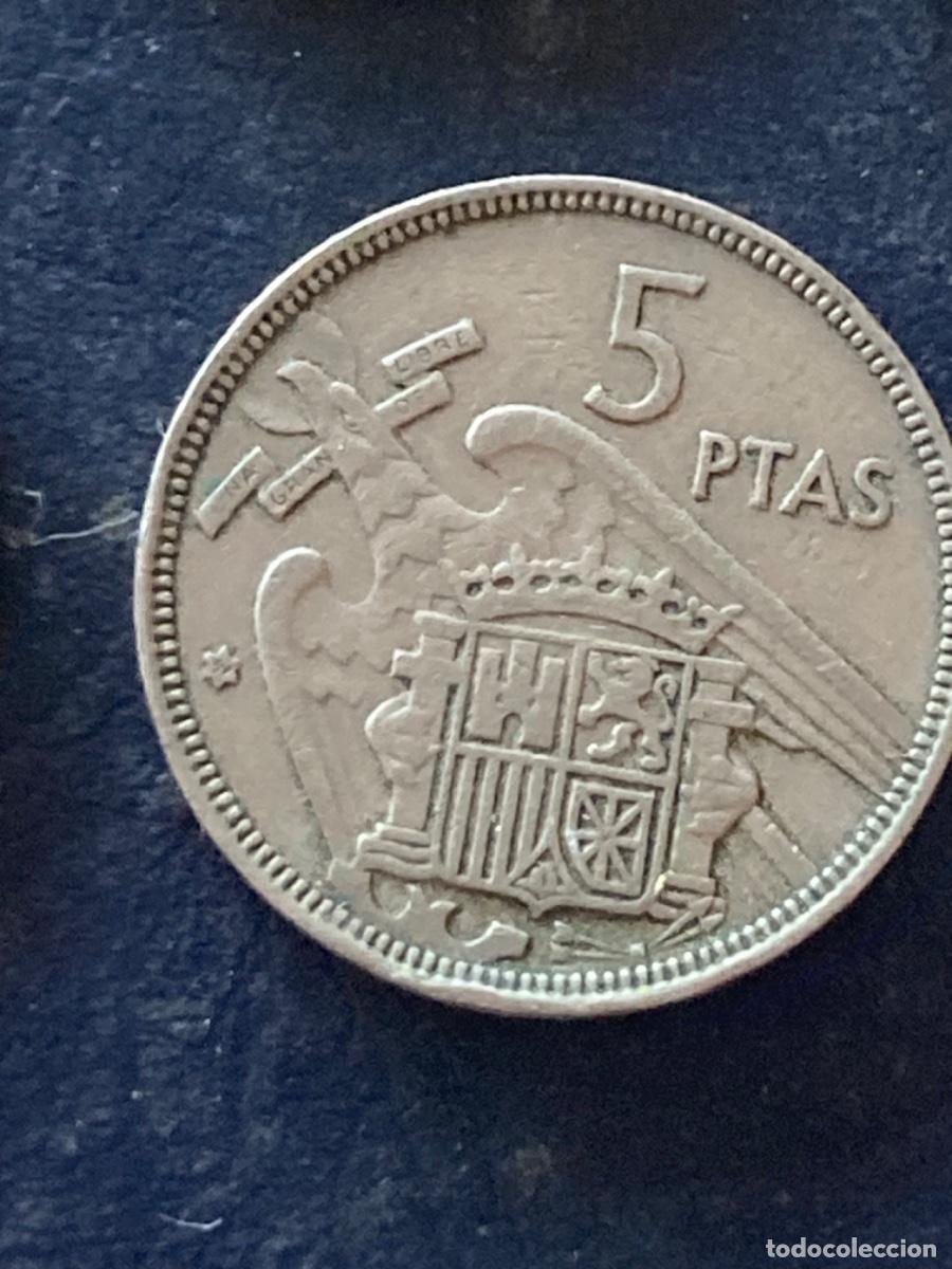 Monedas Franco: M&uuml;nze M&uuml;nzen Umlaufm&uuml;nze Spanien 5 Pesetas 1957 im Stern 59