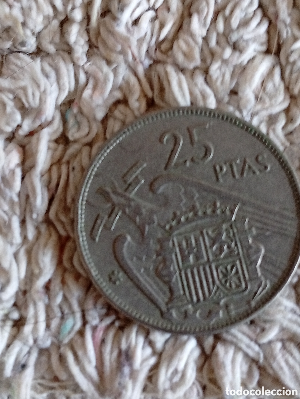 Monedas Franco: Moneda 1957 , 25 pesetas - Foto 2