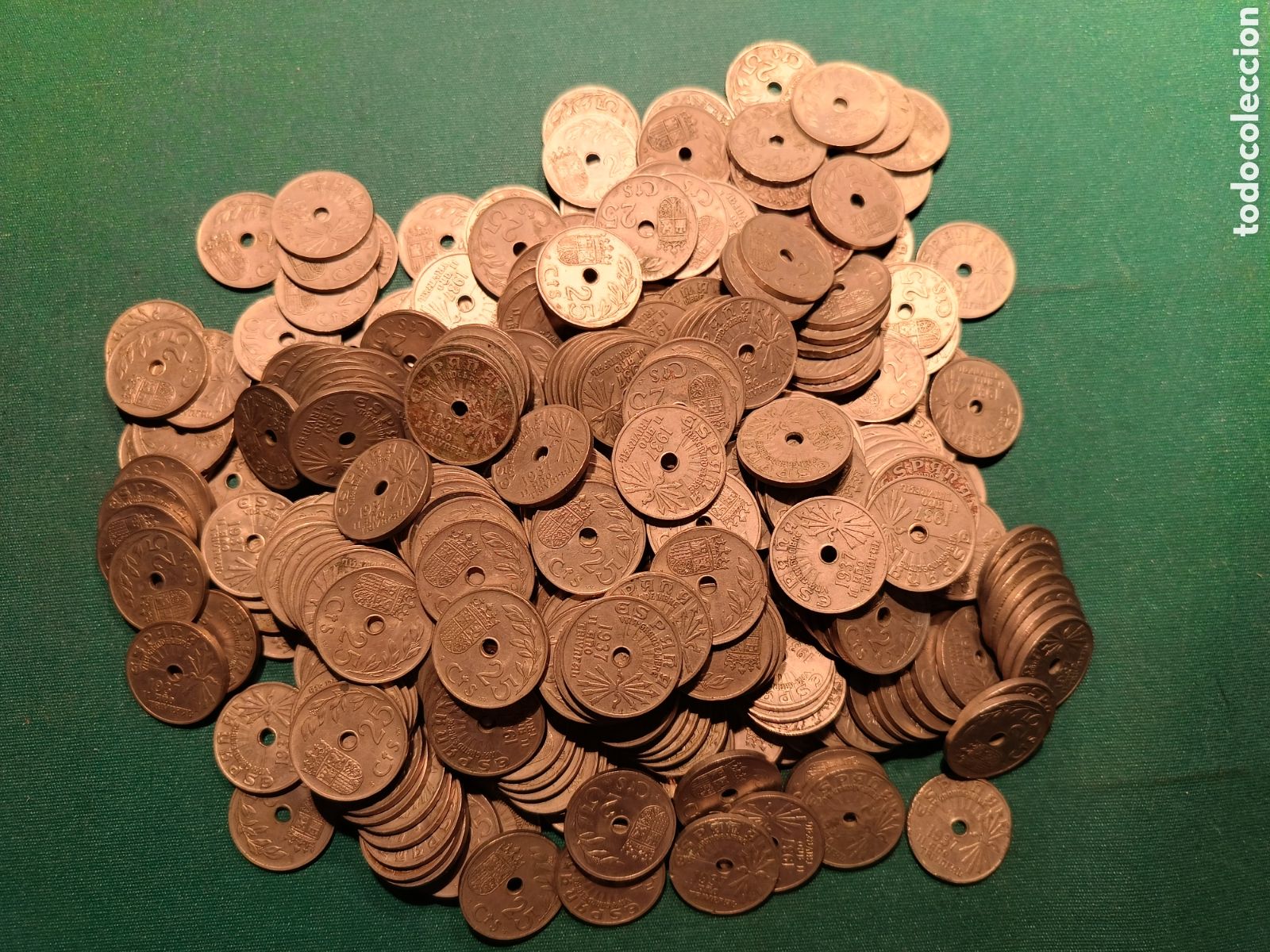 Monedas Franco: MONEDA DE 25 CENTIMOS - A&Ntilde;O 1937 - Foto 1