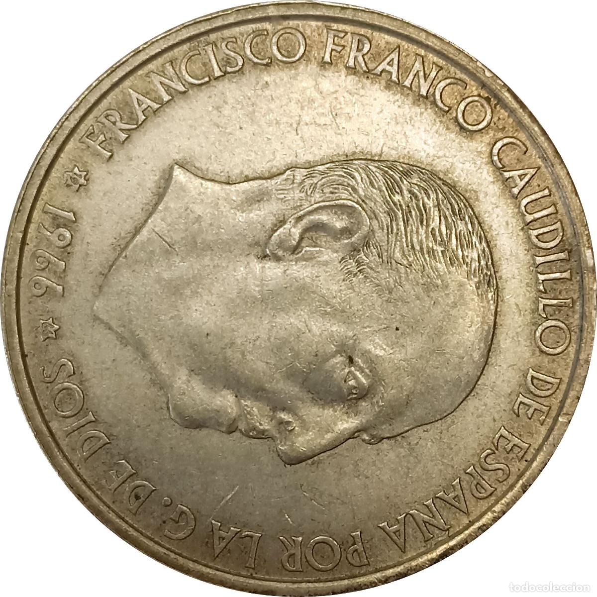 Monedas Franco: &Omega; Espa&ntilde;a. 100 pesetas de 1966 *66. (Franco). KM# 797. (556).